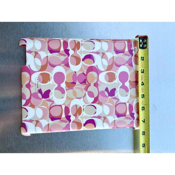 COACH Molded iPAD 2 3 4 Multi-color Pink Orange Cream White - Picture 4 of 17